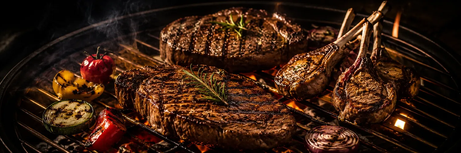 Fleischgerichte vom Grill